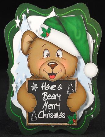 Have a Beary Merry Christmas ( Green )  by Yvonne Middleton