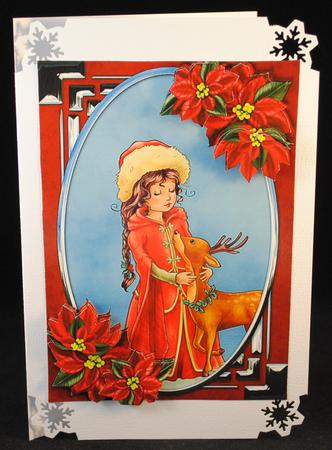 Holy Night and Poinsettia by Yvonne Middleton