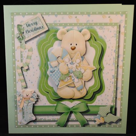 Lovely Holiday Charm Bear  by Yvonne Middleton