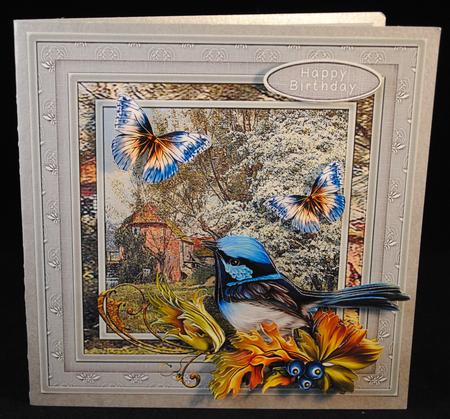 Cardtopper So Birdy 563 by Yvonne Middleton