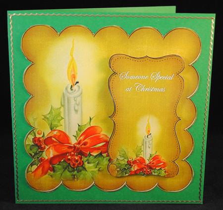 Gold Candle Someone Special 8in Scallop Topper by Yvonne Middleton