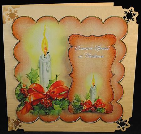 Borange Candle Someone Special 8in Scallop Topper by Yvonne Middleton