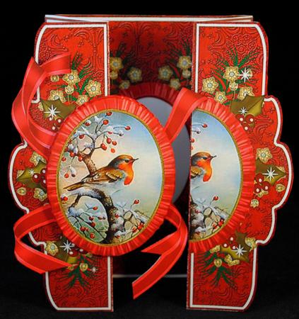 Red Robin A5 Tri-fold Fancy Card Mini Kit by Yvonne Middleton
