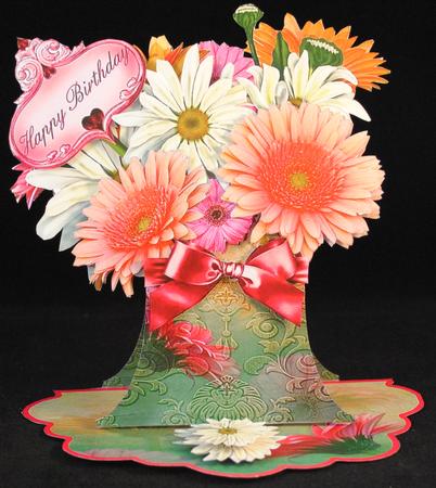 Everlasting Bouquet Easel - Gerbera by Yvonne Middleton