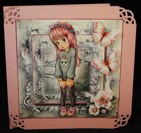 Little Lady Card Front Kit by Yvonne Middleton