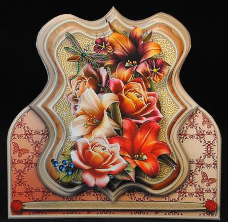 Autumn Bouquet Stand-up Bracket Card Mini Kit by Yvonne Middleton