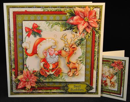 Cardtopper Best Buddies 591 by Yvonne Middleton