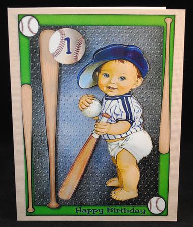 Birthday Boy Baseball by Yvonne Middleton