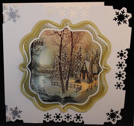 Lovely Gold Bracket Scene in Pyramid , 2  by Yvonne Middleton