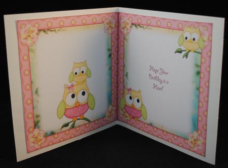 Owl-ways Here Birthday 6x6 Insert by Yvonne Middleton