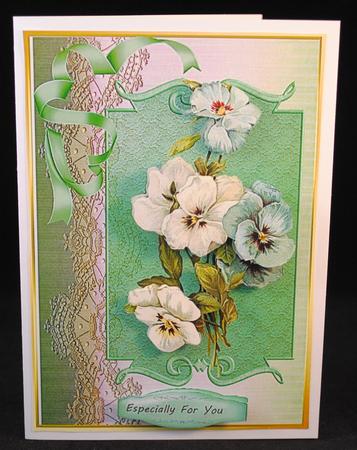 Beautiful Pansys Ona Aqua Mat by Yvonne Middleton