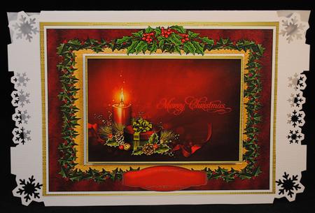 Lovely Christmas Greeting with Holly  by Yvonne Middleton