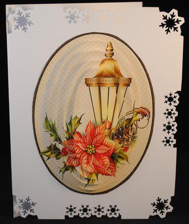 Oval Pyramage Christmas Lantern 101 by Yvonne Middleton