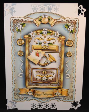 Christmas Vintage White Mailbox by Yvonne Middleton