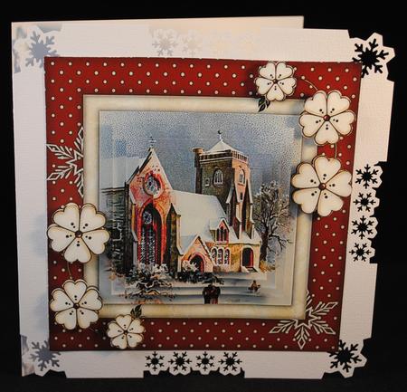 Christmas Eve 8" Square Card Pyramage Mini-kit by Yvonne Middleton