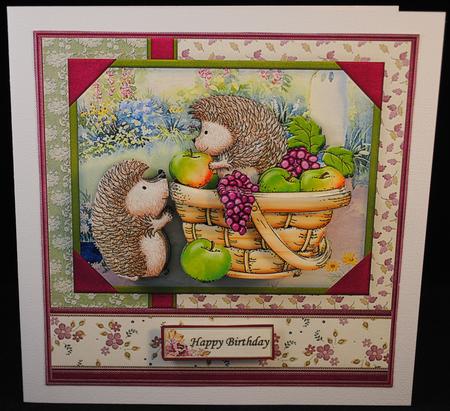 Get Well Soon Harvest Hedgehogs Thanksgiving 8x8 Mini Kit by Yvonne Middleton