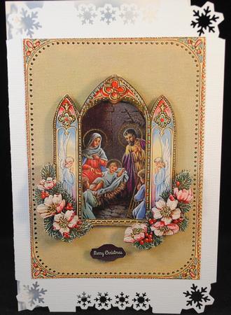 Nativity Scene Quick Card by Yvonne Middleton