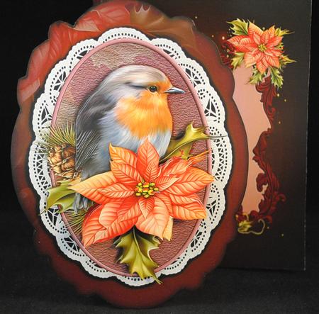 Fancy Fold Card Robin 533 by Yvonne Middleton