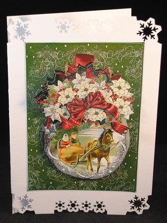 Vintage Christmas Bauble Topper with Decoupage by Yvonne Middleton