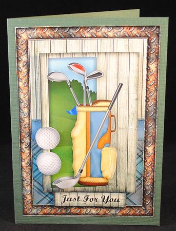 Male Card Golf by Yvonne Middleton