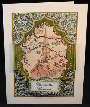 Olive Blossom Church Cherish Memories 7x5 Step by Step by Yvonne Middleton