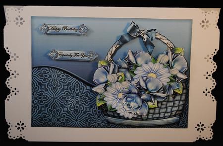 Basket with Roses 4 by Yvonne Middleton