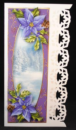 Large Dl Pretty Purple Poinsettias by Yvonne Middleton