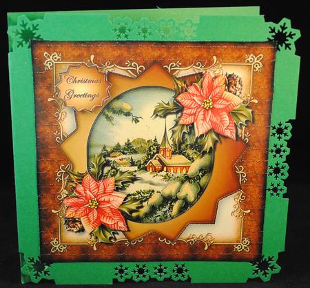 Vintage Christmas Winter Scene Topper 2 by Yvonne Middleton