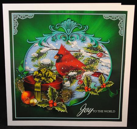Green Christmas Greetings by Yvonne Middleton
