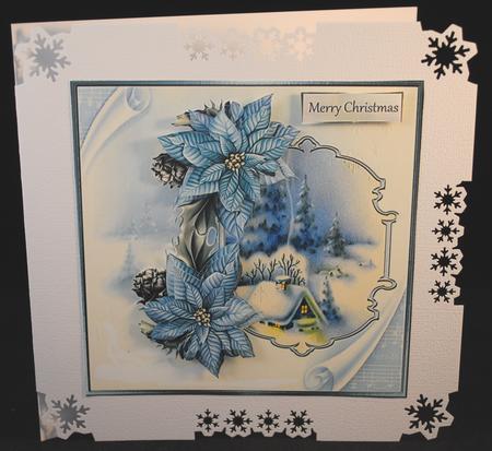 Welcome Rooftops at Christmas 7x7 Card by Yvonne Middleton