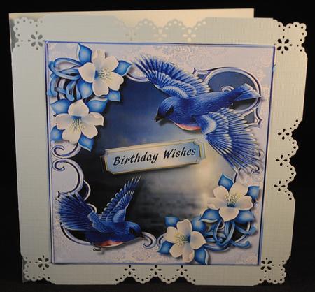 Blue Birds Over the Sea  by Yvonne Middleton