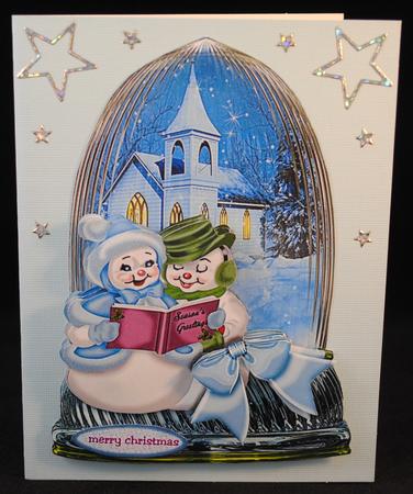 Christmas Globe Season's Greetings by Yvonne Middleton