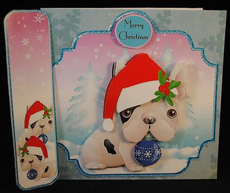 French Bulldog Shaped Christmas Mini Kit by Yvonne Middleton