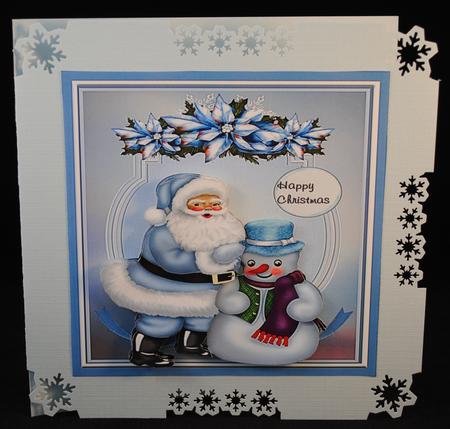 Blue Santa by Yvonne Middleton
