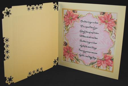 Beautiful Christmas Verse 8x8 by Yvonne Middleton