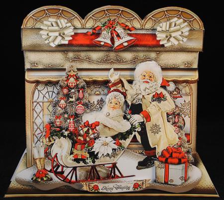 Christmas Street with Mr and Mrs Santa Claus Card Kit by Yvonne Middleton