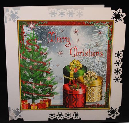 Christmas Presents Decoupage Topper by Yvonne Middleton