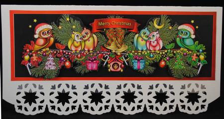 Owl Dl Christmas Swag by Yvonne Middleton