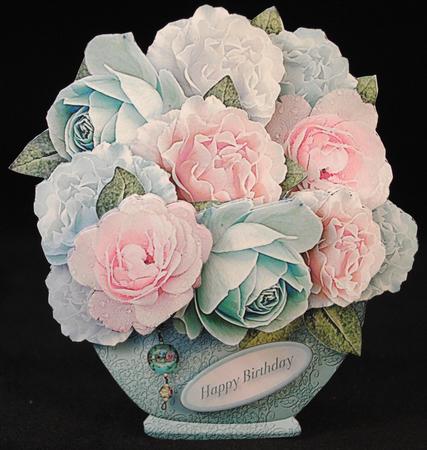 Pastel Bouquet - Pots of Flowers Card Mini Kit by Yvonne Middleton