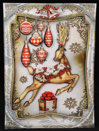 Christmas Deer Decor with Bubbles Card Kit by Yvonne Middleton