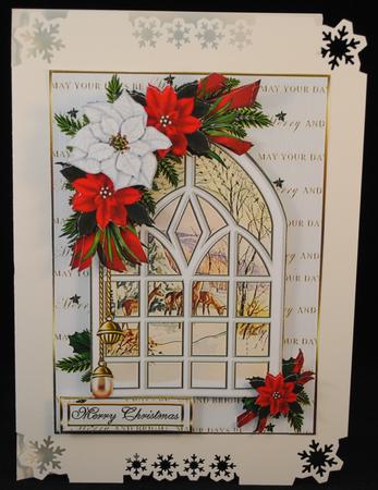 Christmas Deer Through the Window Choice of Scenes Mini Kit by Yvonne Middleton