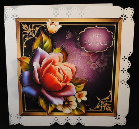 Beautiful Peach 'twinkle' Rose by Yvonne Middleton