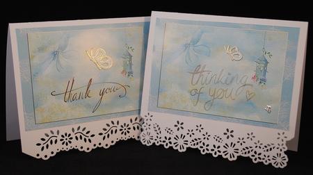 Pastel Blue Backgrounds by Yvonne Middleton