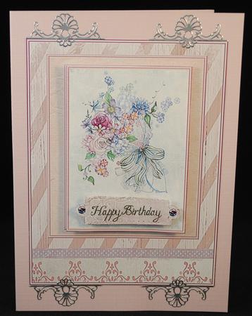 Happy Birthday - Floral by Yvonne Middleton