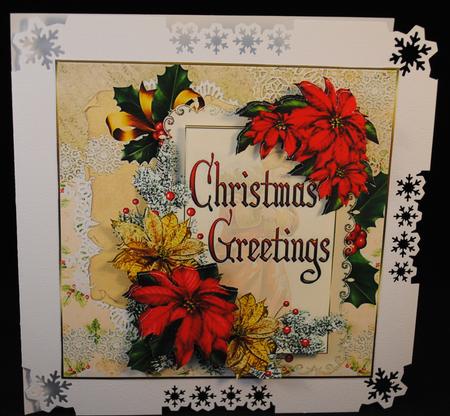 Shabby Chic Christmas Quick Card by Yvonne Middleton