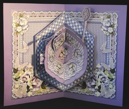 Time for Tea Pop-up Kit - Lilac Roses and Gingham by Yvonne Middleton