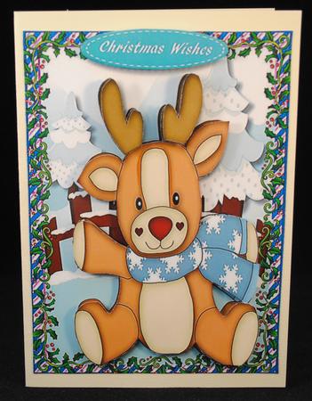 Little Raindeer in the Snow by Yvonne Middleton