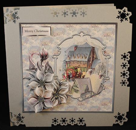 Snow on the Rooftops 7x7 Card by Yvonne Middleton