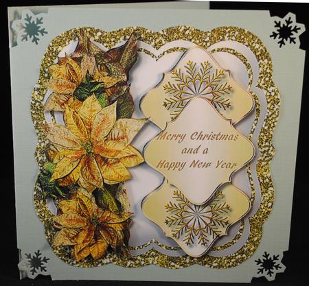 Lovely Glitter Frame and Christmas Greetings ,3 by Yvonne Middleton