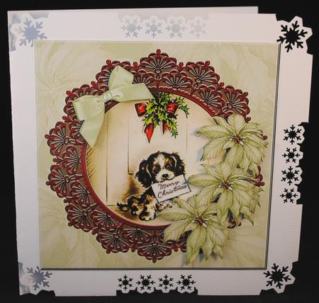 Christmas Vintage Cardfront by Yvonne Middleton